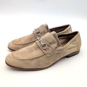 Donald Pliner TED2X Slip On Bit Loafer Shoes Men's Sand Size US10.5M EU43.5